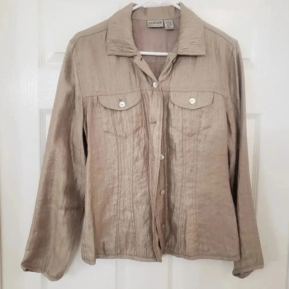 Chico's Gold Jacket